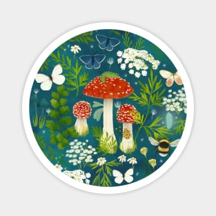 In my garden (teal) Magnet