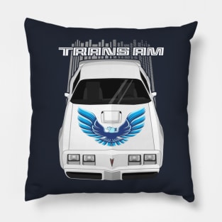 Firebird Trans Am 79-81 - white and blue Pillow