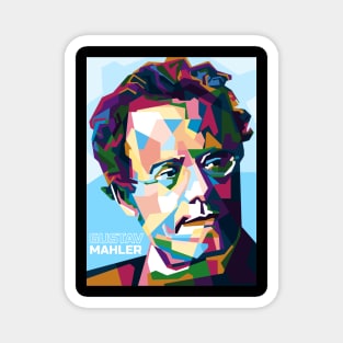 Abstract Popart Gustav Mahler in WPAP Magnet