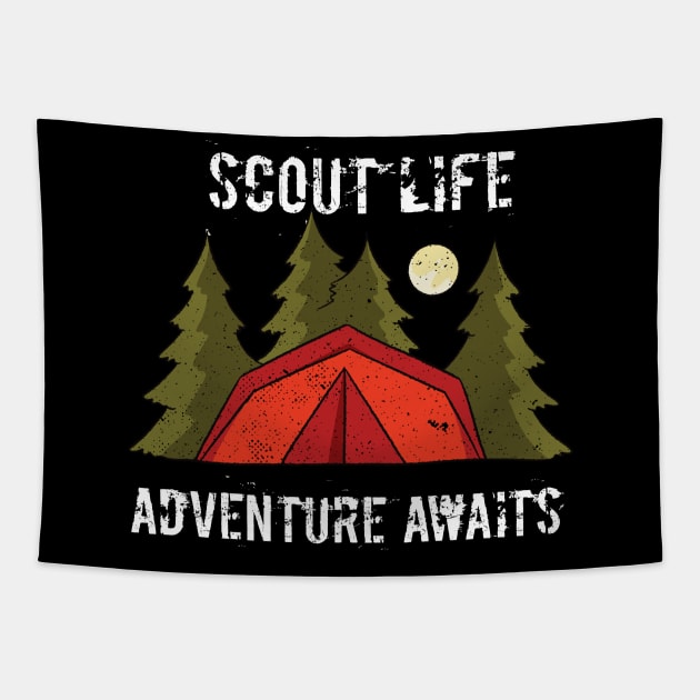 Scout Life - Adventure Awaits Tapestry by FouadBelbachir46