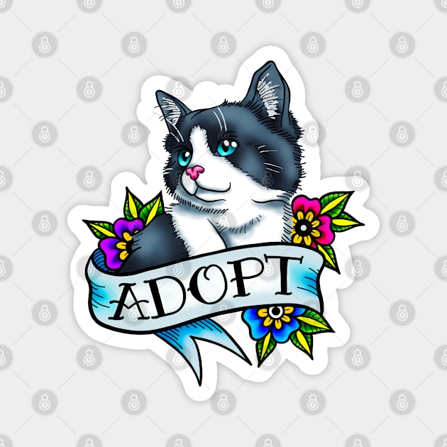 Adopt a Cat Magnet by ReclusiveCrafts