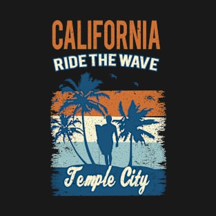 California Temple City retro T-Shirt