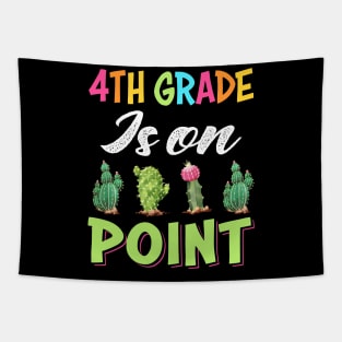 Cactus Teacher T-Shirt - Cute 4th Grade Teacher Tapestry