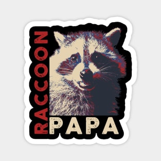 Raccoon Papa Magnet