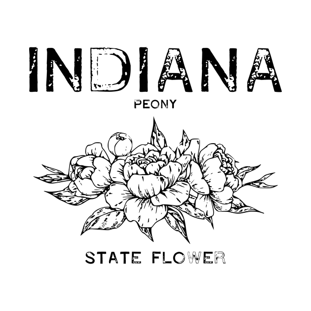 Vintage Peony State Flower of Indiana by vintageinspired