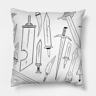 swords pattern Pillow