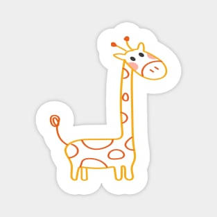 Giraffe Sticker Magnet