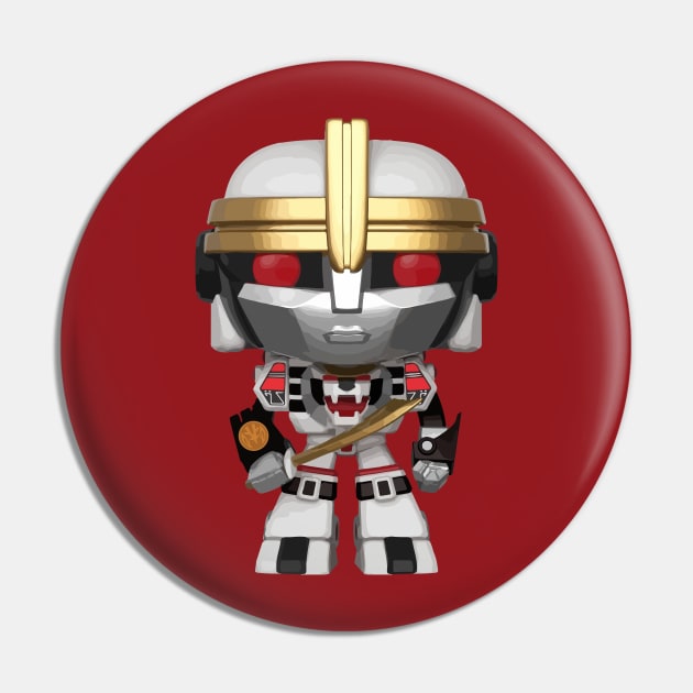 White Tigerzord Pin by conatron13