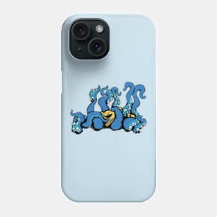 Blue tentaskull Phone Case