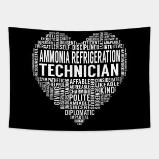 Ammonia Refrigeration Technician Heart Tapestry