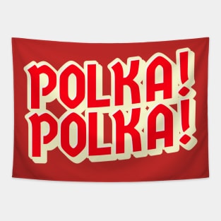 Polka! Polka! Red Tapestry