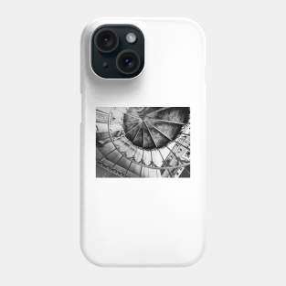 Black and White Spiral Staircases Phone Case