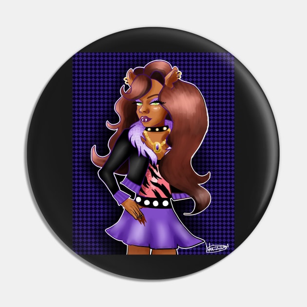 Clawdeen Wolf Monster High Pin by miriam-miranda