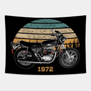 A65 Thunderbolt Spitfire 1972 Vintage Motorcycle Design Tapestry