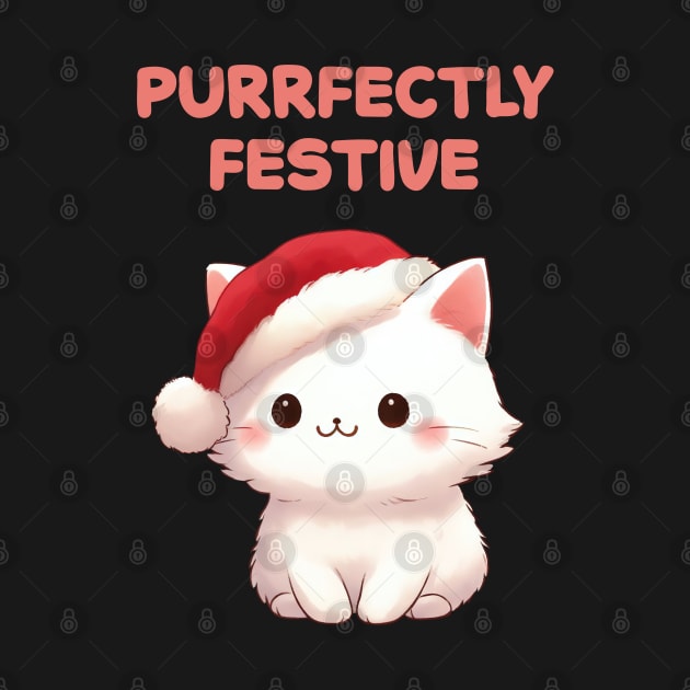 Purrfectly Festive Christmas Kitty by Takeda_Art