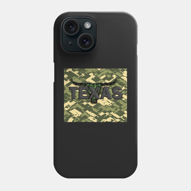 Texas Camo Phone Case by rc1ark