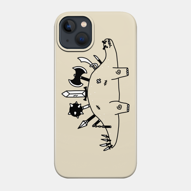 The Best Defense Is A Good Offense - Dinosaur - Phone Case