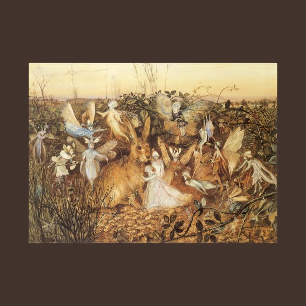 Rabbit Among the Fairies by John Anster Fitzgerald by MasterpieceCafe