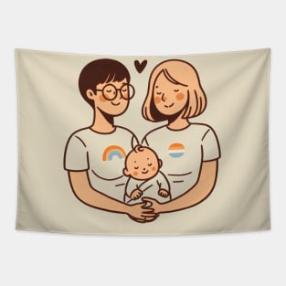 Two moms Tapestry