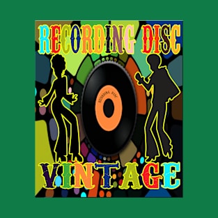 vintage recording disc disco vintage collection T-Shirt