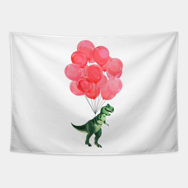 Let's Fly T-Rex Tapestry by bignosework