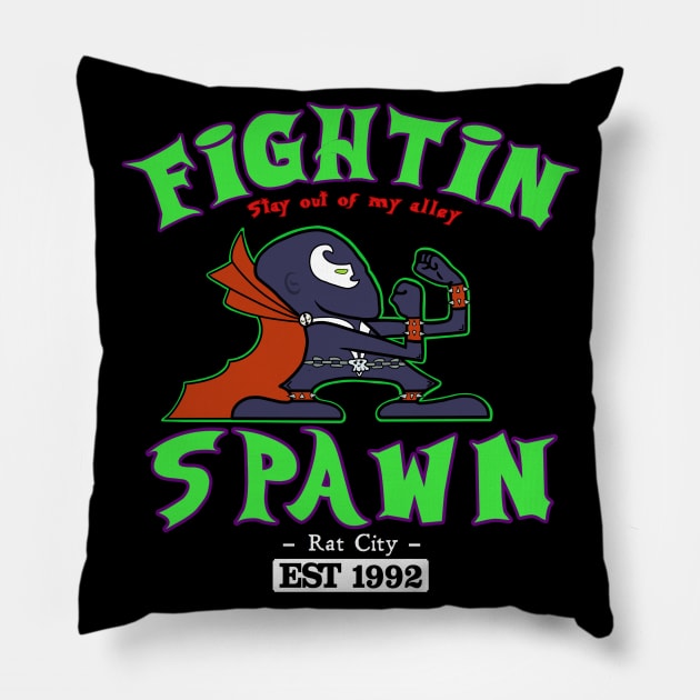 Fightin Spawn Pillow by Milasneeze