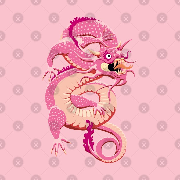 Pink Chinese Dragon by TMBTM