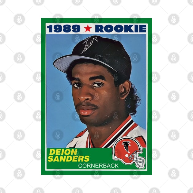 Retro Deion Rookie Card by darklordpug