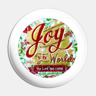 Joy to the World Round Pin