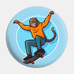 Skate Monkey Pin