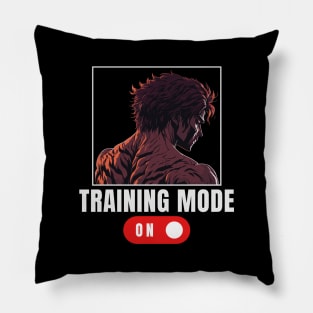 baki hanma the grappler training Mode Pillow