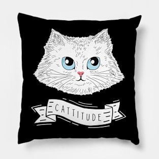 Cattitude Cat Pillow