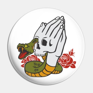 old school tattoo praying hands Pin