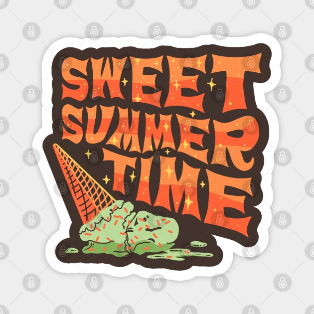 Sweet Summertime Magnet by Jillian Kaye Art