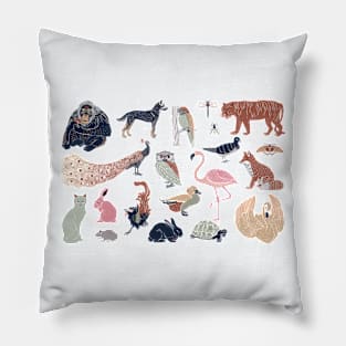 Vintage Animal Collection Pillow