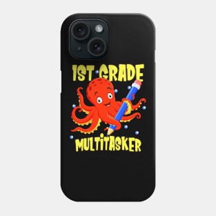 1st Grade Cute Octopus First Grader School Kids Phone Case