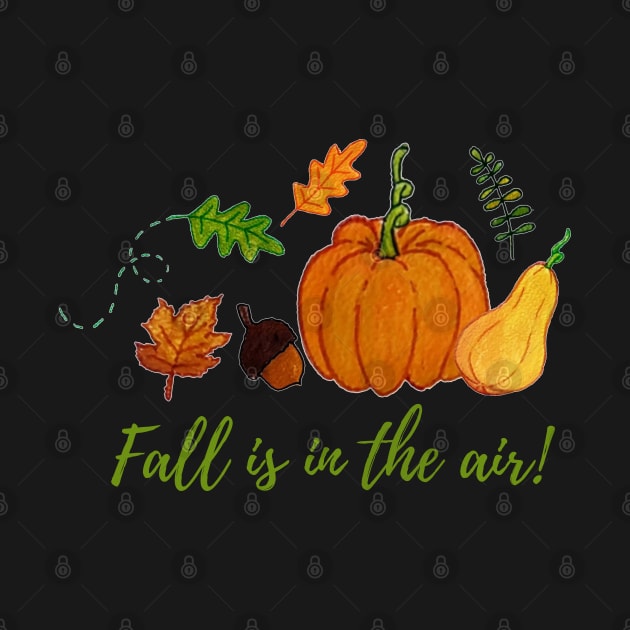 Fall is in the air! Gouache autumn doodle by Starlight Tales