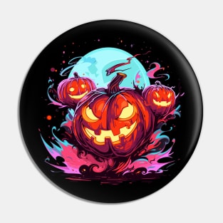 Funny Pumpkin Graphic Men Kids Women Halloween Pin