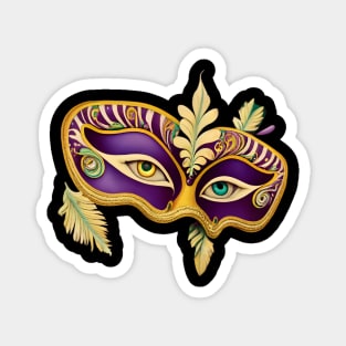 Mardi Gras Fleur De Lis mardi Tree Magnet