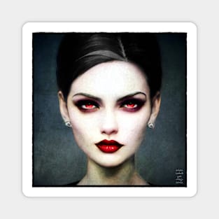 Bride of Dracula Vintage Painting Magnet