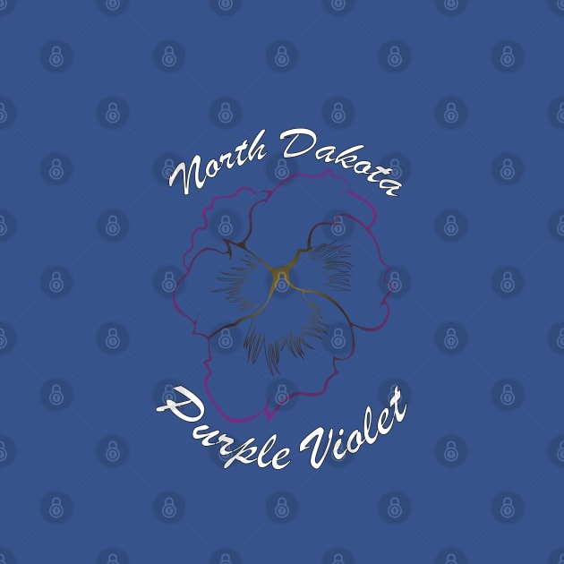 North Dakota - Purple Violet by Noir Fox