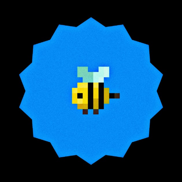 Cute Pixel Bee by Erika Medeiros 