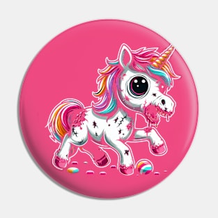 Zombie Unicorn Fantasy Art unocorns lover cute and scary Pin