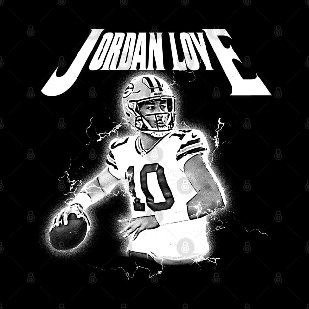 jordan love vintage art by jerrysanji