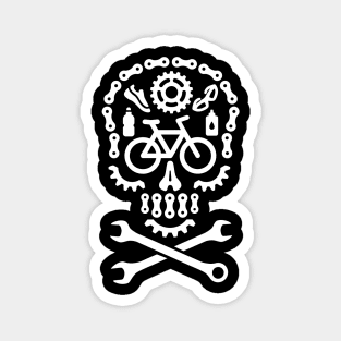 Dia de los Muertos mountain bike MTB skull ATB bicycle cycling Halloween Magnet