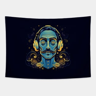 God is a DJ - Tribute Salvador Dali Tapestry