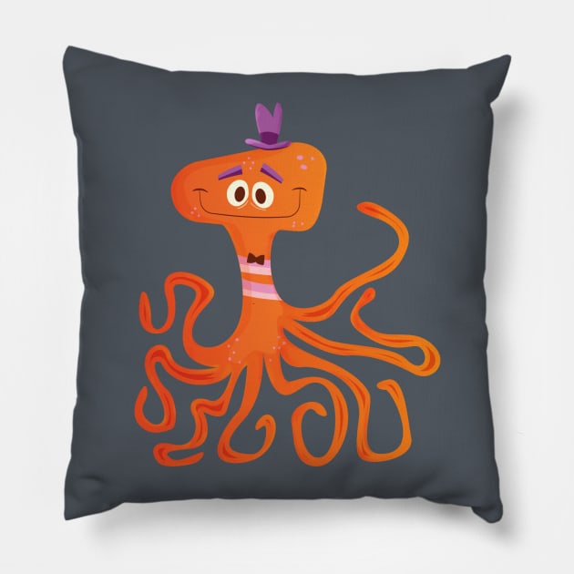 Otto The Octopus Pillow by Rabassa