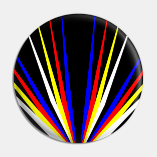 colored fan Pin