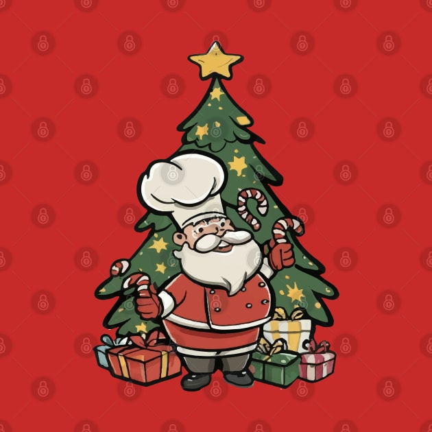 Chef Around The Christmas Tree by ArtfulDesign