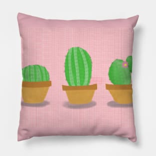 3 little cacti Pillow
